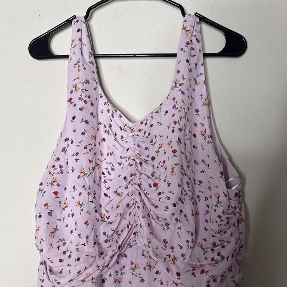 Nicholas $698 Sz 18 Pink 100 Silk Drape Sheath Dress Ruched Plunge Asymmetrical - Picture 8 of 12